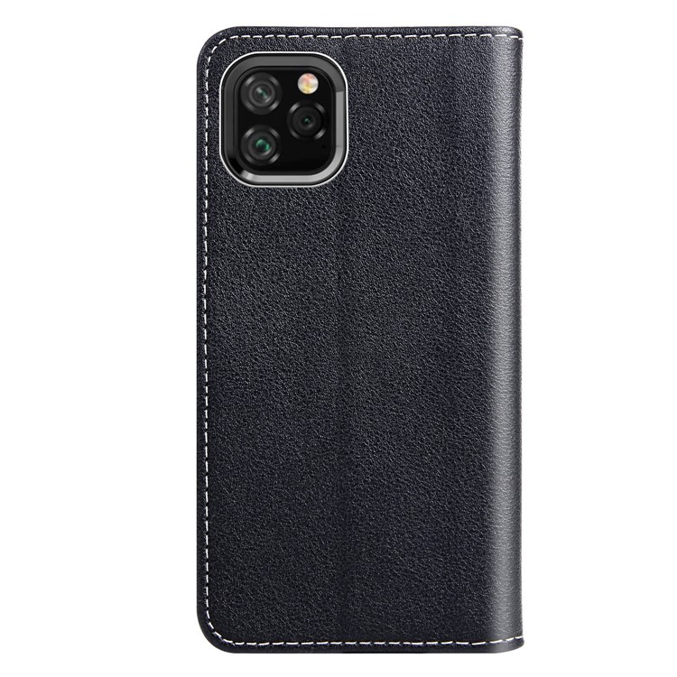 Leaf Pattern Leather Wallet Case for iPhone 11 Pro 5.8 inch - Black-3