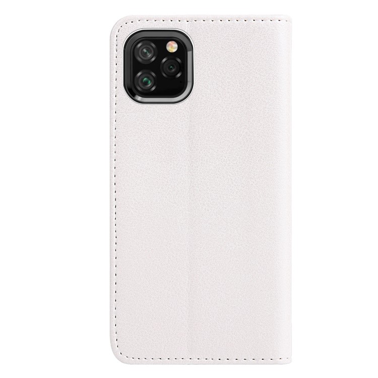 Leaf Pattern Leather Wallet Case for iPhone 11 Pro Max 6.5 inch - White-3