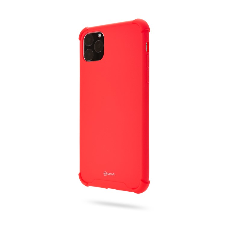 ROAR Anti-drop Macaroon Style TPU Phone Cover for iPhone 11 Pro Max 6.5-inch - Red-3