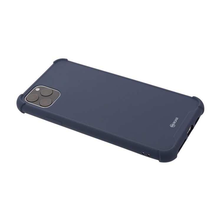 ROAR Anti-drop Macaroon Style TPU Phone Cover for iPhone 11 Pro Max 6.5-inch - Dark Blue-4