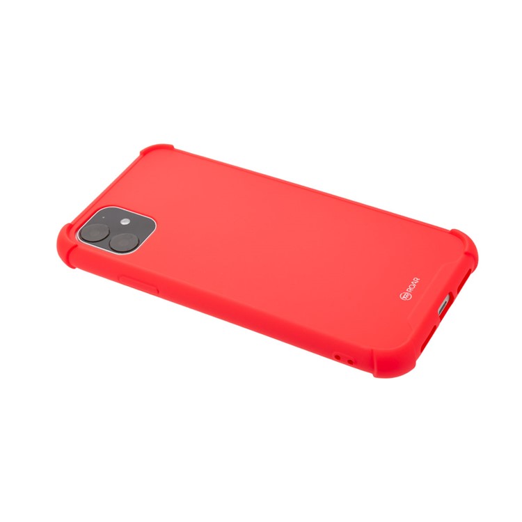 ROAR Anti-drop Macaroon Style TPU Phone Cover for iPhone 11 6.1-inch - Red-4