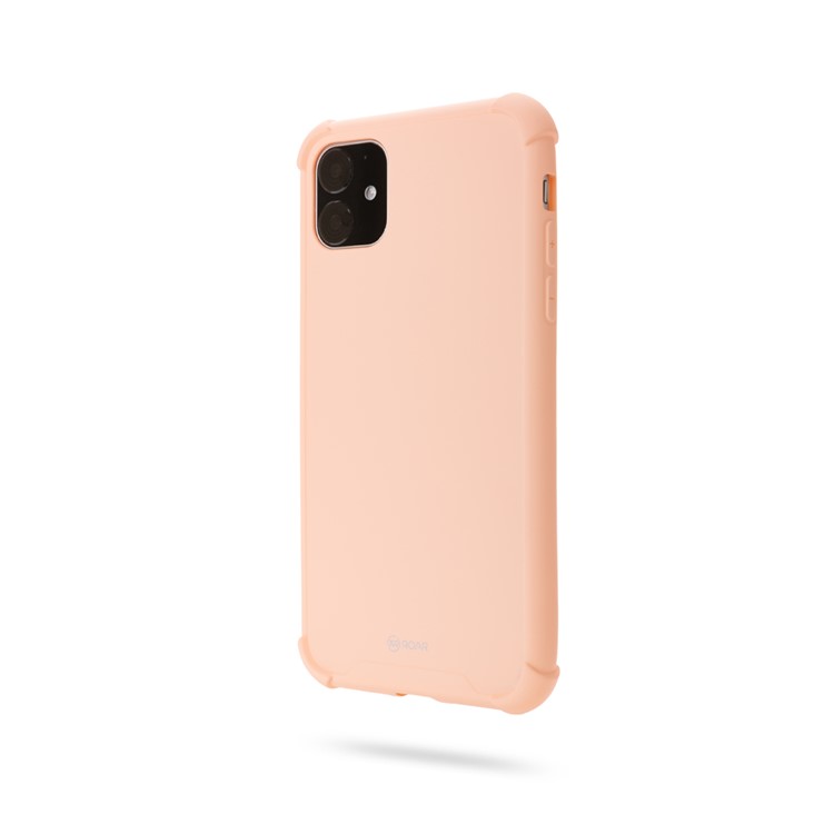 ROAR Anti-drop Macaroon Style TPU Phone Cover for iPhone 11 6.1-inch - Pink-3