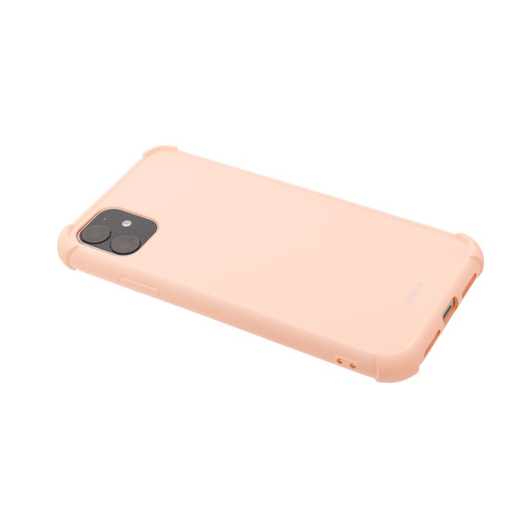 ROAR Anti-drop Macaroon Style TPU Phone Cover for iPhone 11 6.1-inch - Pink-4