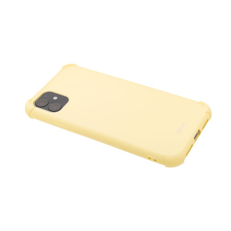 ROAR Anti-drop Macaroon Style TPU Phone Cover for iPhone 11 6.1-inch - Yellow-4