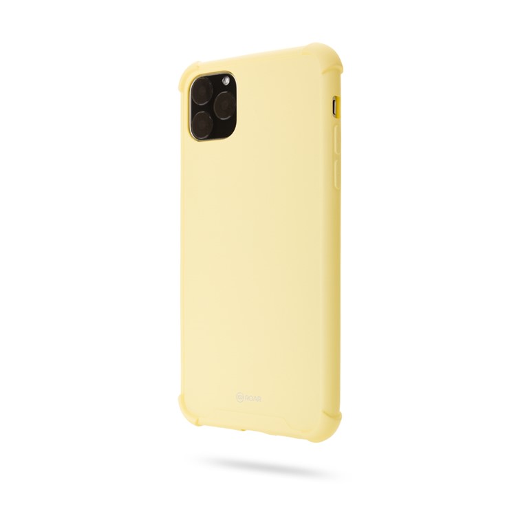ROAR Anti-drop Macaroon Style TPU Phone Cover for iPhone 11 Pro 5.8-inch - Yellow-3