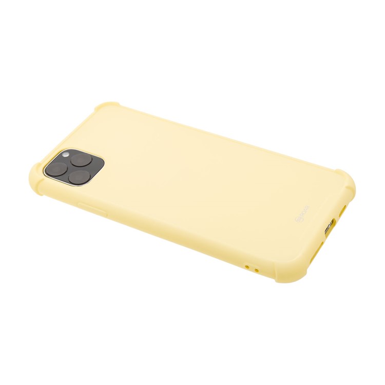 ROAR Anti-drop Macaroon Style TPU Phone Cover for iPhone 11 Pro 5.8-inch - Yellow-4