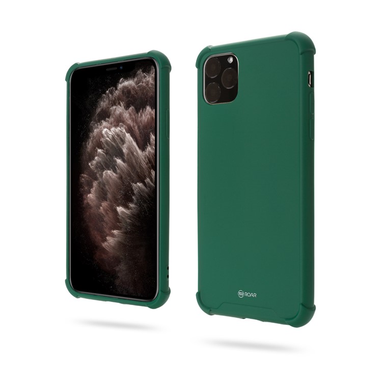 ROAR Anti-drop Macaroon Style TPU Phone Cover for iPhone 11 Pro 5.8-inch - Green-1