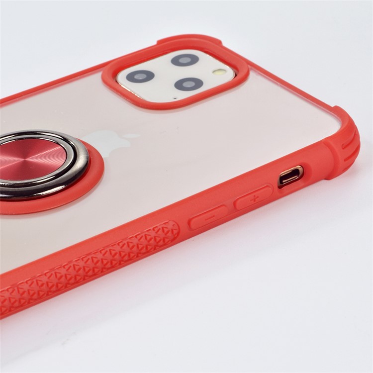 PC+TPU Hybrid Rotating Kickstand Phone Case for Apple iPhone 11 Pro 5.8 inch - Red-3