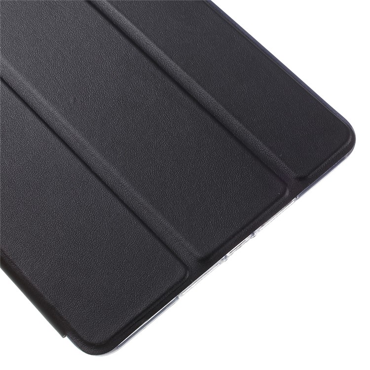 Tri-fold PU Leather and Back TPU Cover for iPad Mini 1/2/3 - Black-10