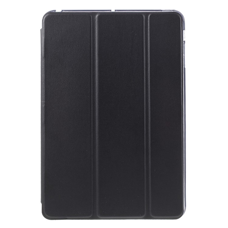 Tri-fold PU Leather and Back TPU Cover for iPad Mini 1/2/3 - Black-2