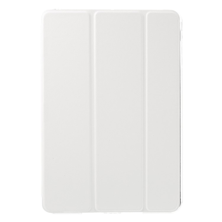 Tri-fold PU Leather and Back TPU Case for iPad Mini 1/2/3 - White-2