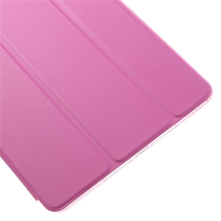 Tri-fold Stand Leather and Protective Cover for iPad Mini 1/2/3 - Rose-10