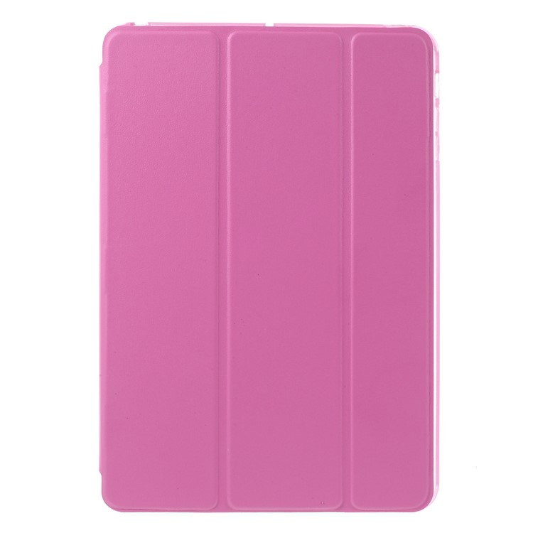 Tri-fold Stand Leather and Protective Cover for iPad Mini 1/2/3 - Rose-2