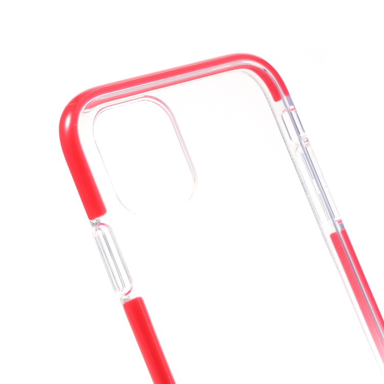 Bi-color TPU Protective Cell Phone Case Shell for iPhone 11 Pro 5.8 inch - Red-4