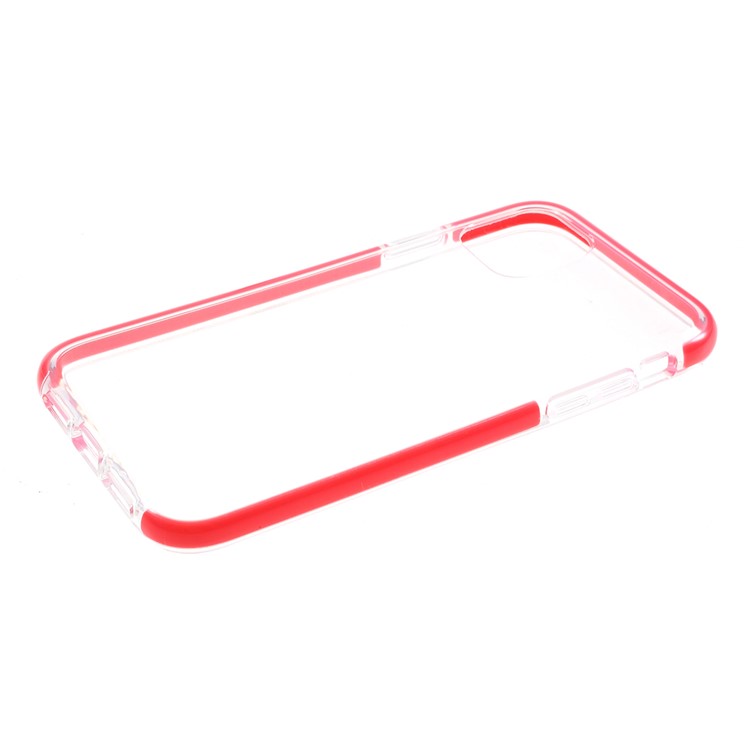Bi-color TPU Protective Cell Phone Case Shell for iPhone 11 Pro 5.8 inch - Red-5