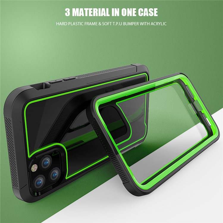 Thicken Non-slip Frame Combo Case for iPhone 11 Pro Max 6.5 inch - Green-3
