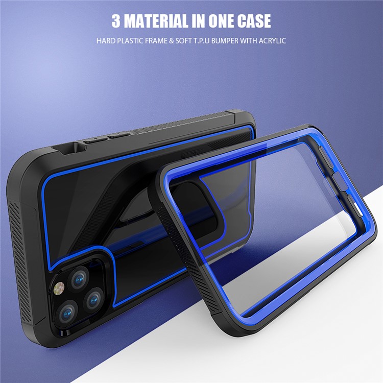 Thicken Non-slip Frame Combo Case for iPhone 11 Pro Max 6.5 inch - Blue-3