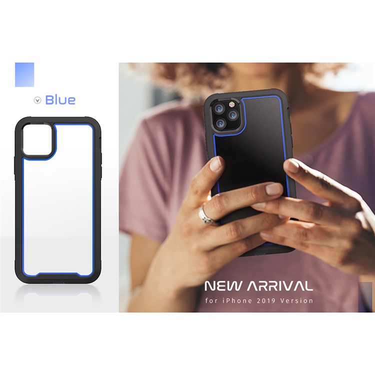 Thicken Non-slip Frame Combo Case for iPhone 11 Pro Max 6.5 inch - Blue-6