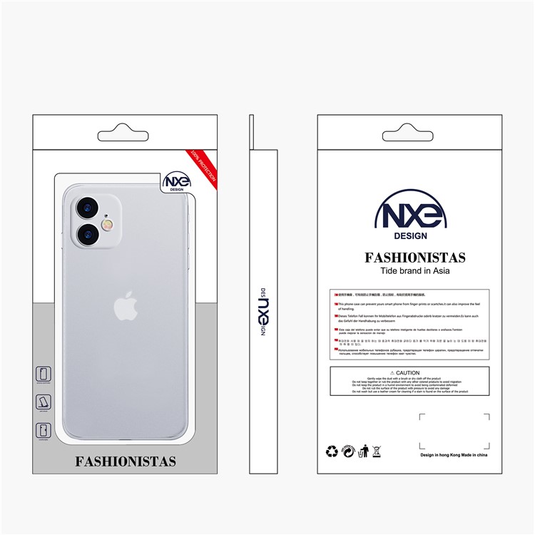 NXE Ultra-thin Plastic Mobile Phone Case for iPhone 11 6.1-inch - White-6