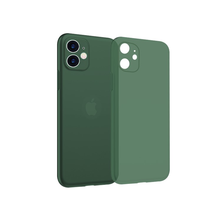 NXE Ultra-thin Plastic Mobile Phone Case for iPhone 11 6.1-inch - Dark Green-4