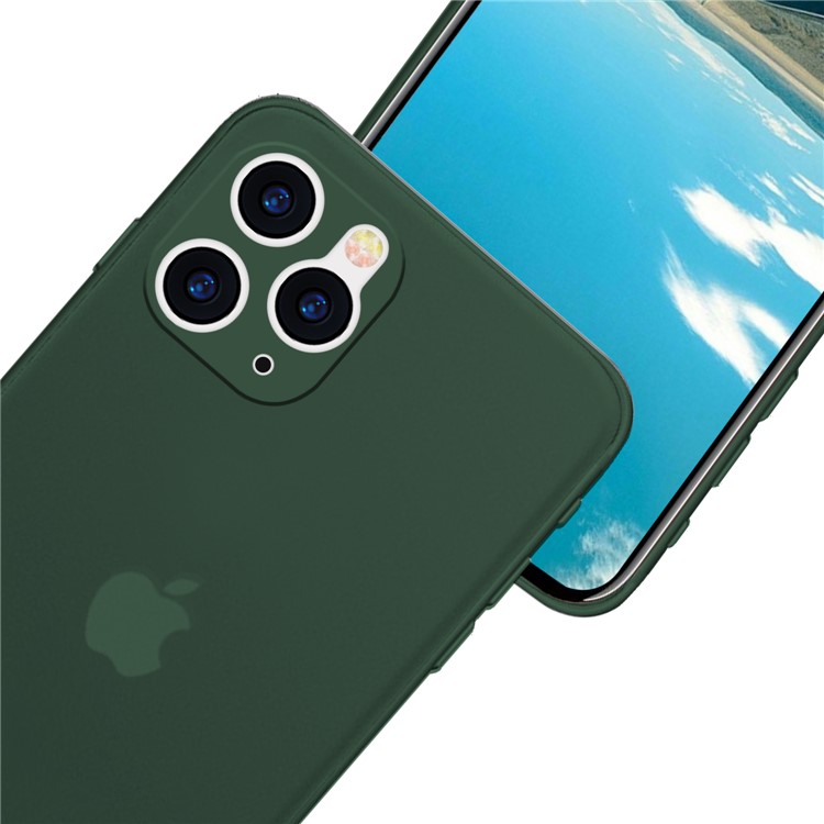 NXE Ultra-thin Plastic Mobile Phone Case Cover for iPhone 11 Pro 5.8 inch - Dark Green-5