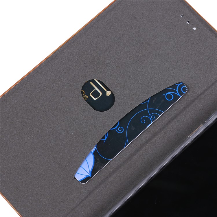 Auto-absorbed PU Leather + TPU Stand Phone Shell with Card Slot for iPhone 11 Pro Max 6.5 inch (2019) - Light Brown-7
