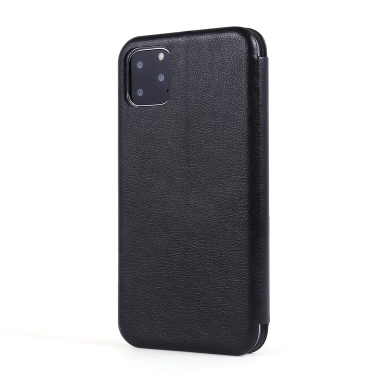 Auto-absorbed PU Leather + TPU Stand Phone Shell with Card Slot for iPhone 11 Pro Max 6.5 inch (2019) - Black-3