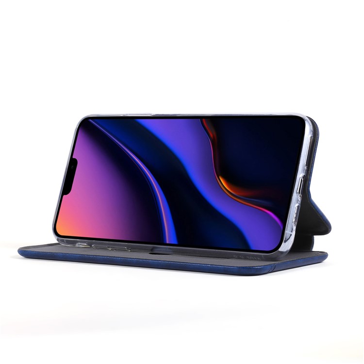 PU Leather Auto-absorbed Stand Phone Casing for iPhone 11 Pro 5.8-inch - Blue-4