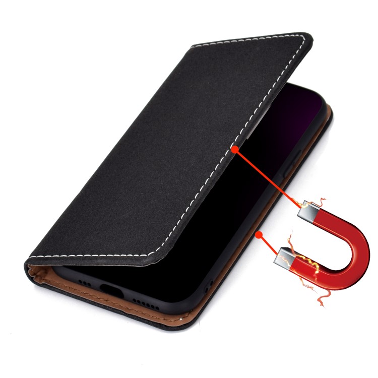 Auto-absorbed Card Slots Leather Stand Case for iPhone 11 Pro Max 6.5 inch - Black-7