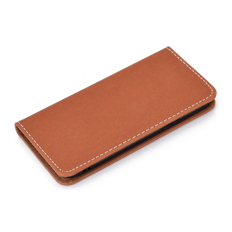 Auto-absorbed Card Slots Leather Stand Case for iPhone 11 Pro Max 6.5 inch - Brown-8