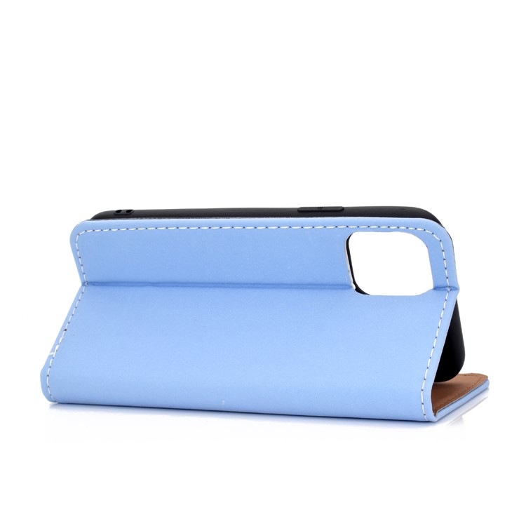 Auto-absorbed Leather Stand Card Slots Case for iPhone 11 Pro 5.8 inch - Baby Blue-5