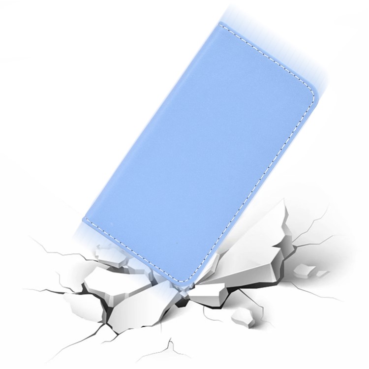 Auto-absorbed Leather Stand Card Slots Case for iPhone 11 Pro 5.8 inch - Baby Blue-7