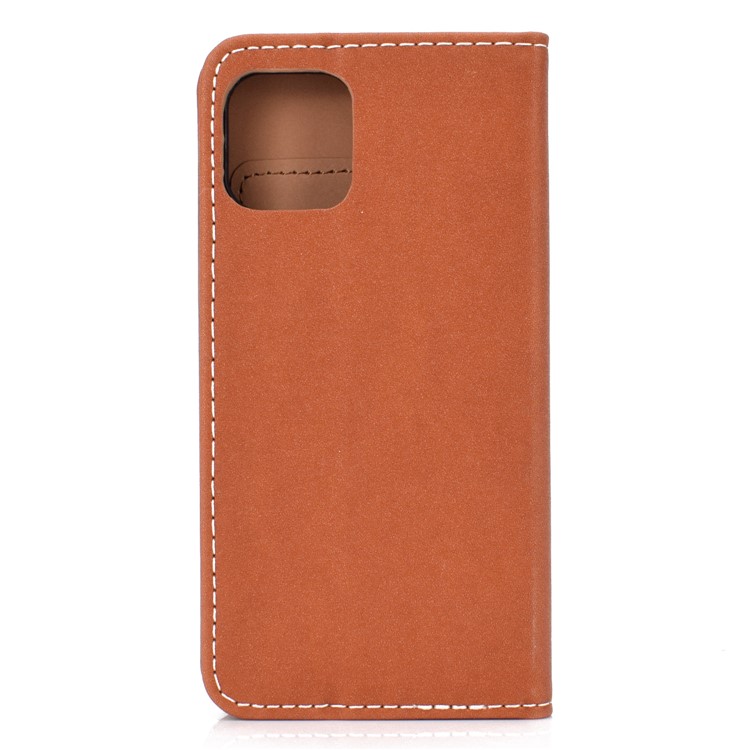 Auto-absorbiert Lederstandkartenfächer Fall Für Iphone 11 Pro 5,8 Zoll - Braun-3