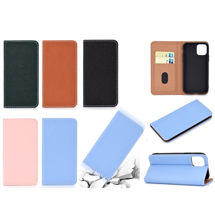 Auto-absorbed Card Slots Leather Stand Phone Case for iPhone 11 6.1 inch - Black-12