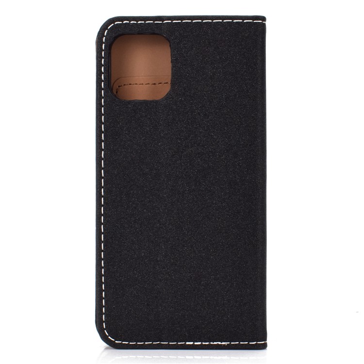 Auto-absorbed Card Slots Leather Stand Phone Case for iPhone 11 6.1 inch - Black-3
