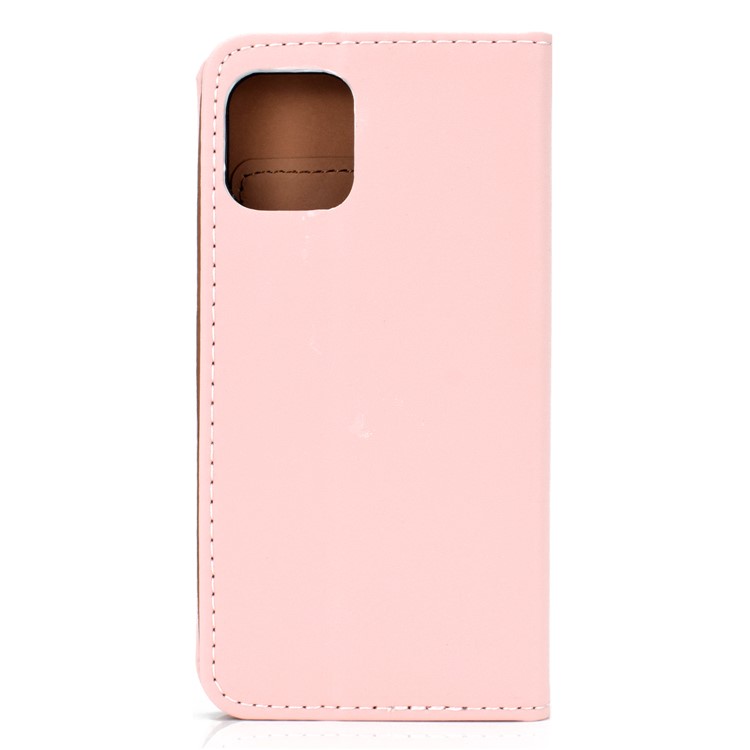 Auto-absorbed Card Slots Leather Stand Phone Case for iPhone 11 6.1 inch - Pink-3