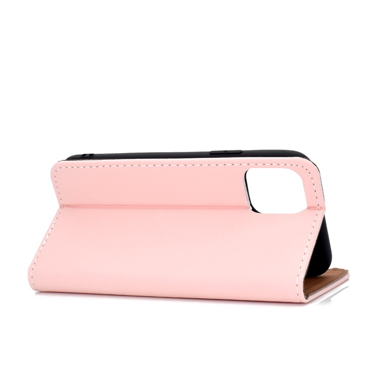 Auto-absorbed Card Slots Leather Stand Phone Case for iPhone 11 6.1 inch - Pink-5