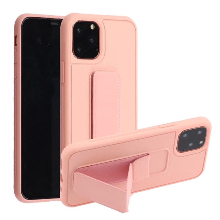 Pure Color Multi-function TPU+PC Cell Casing for iPhone 11 6.1 inch - Pink-1