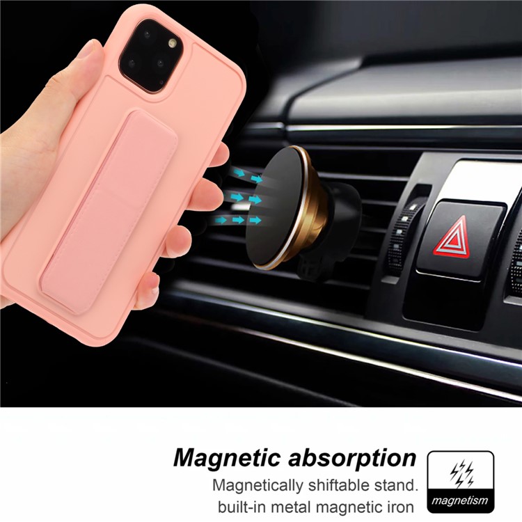 Pure Color Multi-function TPU+PC Cell Casing for iPhone 11 6.1 inch - Pink-6