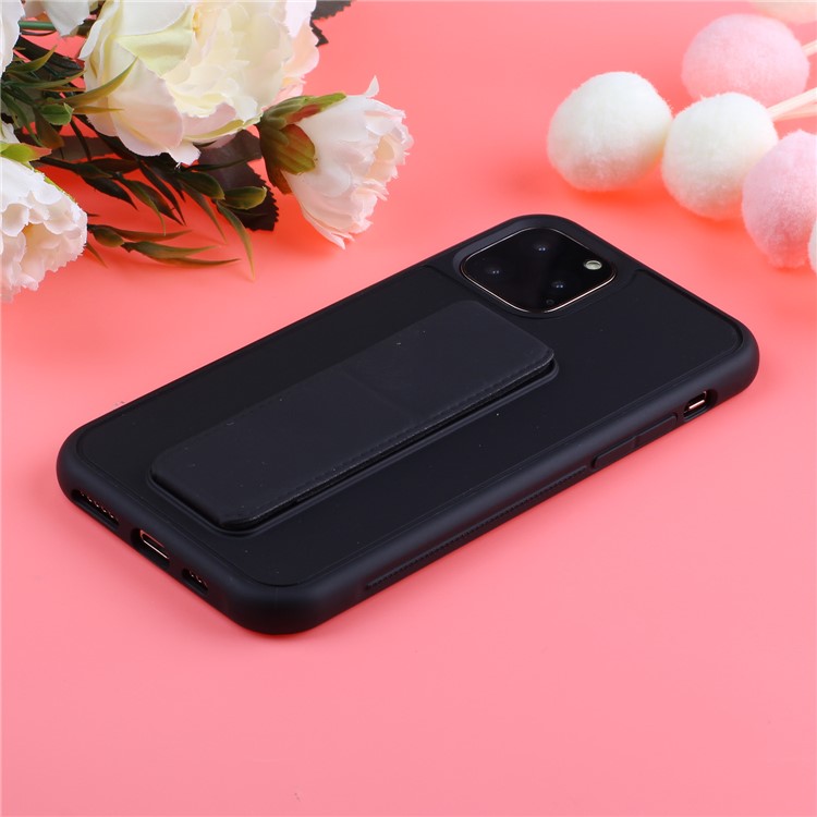 Pure Color Multi-function TPU+PC Cell Casing for iPhone 11 6.1 inch - Black-3