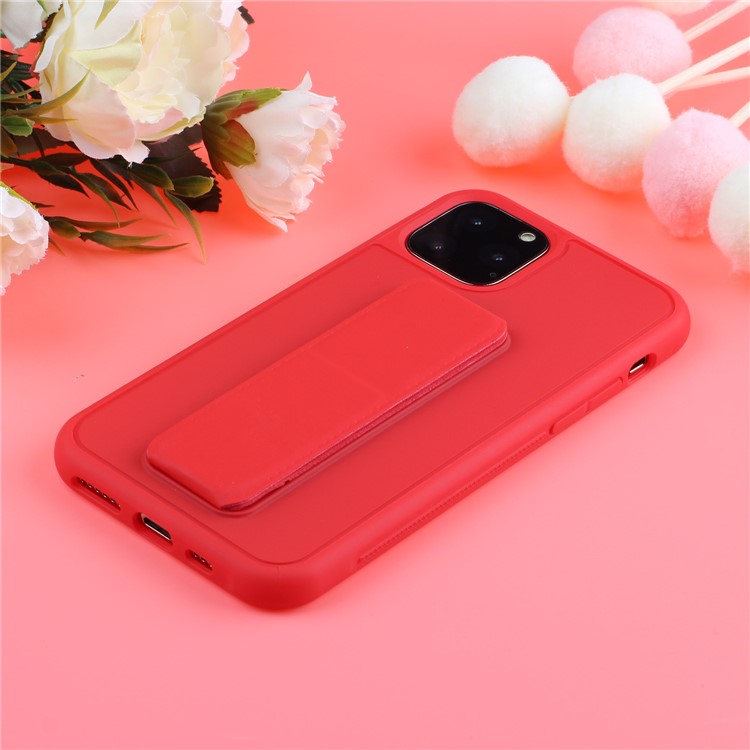 Pure Color Multi-function TPU+PC Cell Casing for iPhone 11 6.1 inch - Red-3