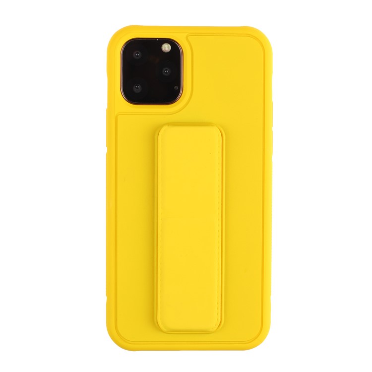 Pure Color Multi-function TPU+PC Cell Casing for iPhone 11 6.1 inch - Yellow-2