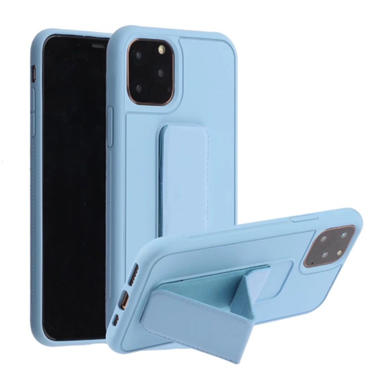 Pure Color Multi-function TPU+PC Cell Casing for iPhone 11 6.1 inch - Baby Blue-1