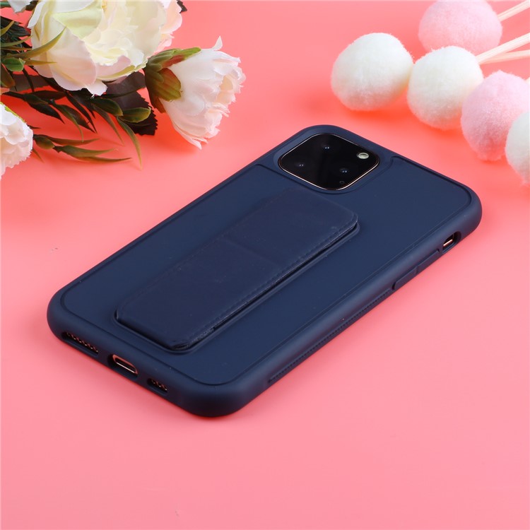 Pure Color Multi-function TPU+PC Cell Casing for iPhone 11 6.1 inch - Dark Blue-3