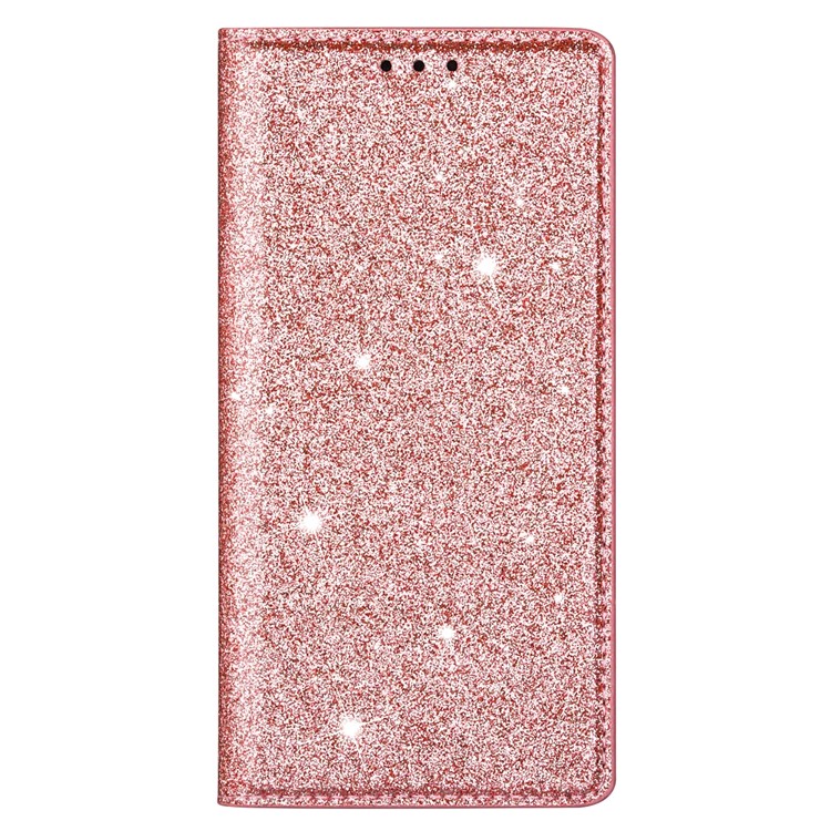 Flash Powder Stand Leather Card Holder Case for iPhone 11 Pro Max 6.5 inch - Rose Gold-3