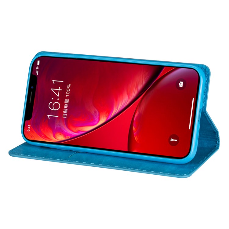 Flash Powder Stand Leather Card Holder Case for iPhone 11 Pro Max 6.5 inch - Sky Blue-7