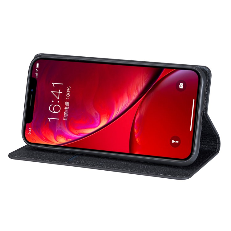 Flash Powder Leather Stand Case with Card Slot for iPhone 11 Pro 5.8 inch - Grey-7