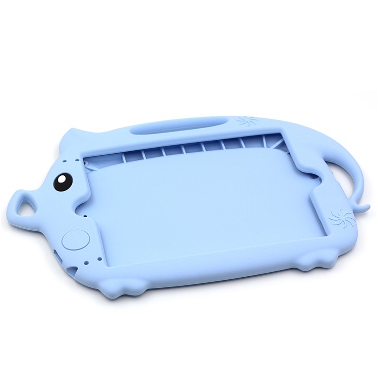 Kids Fun Cartoon Pig Silicone Tablet Casing for iPad 9.7-inch (2018) (2017)/Air (2013)/Air 2 - Baby Blue-5
