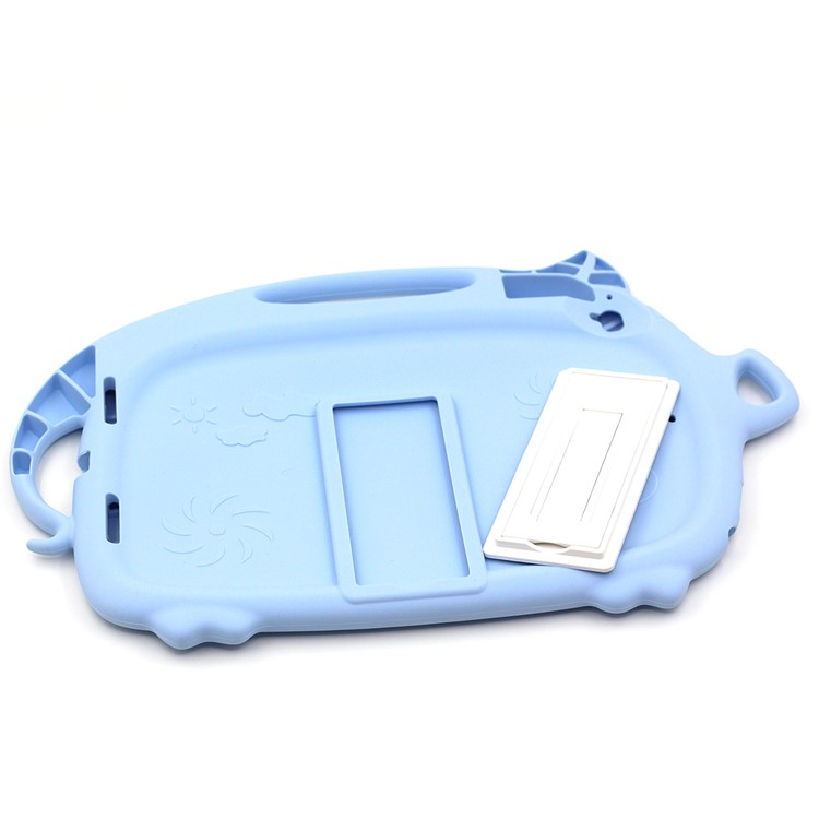 Kids Fun Cartoon Pig Silicone Tablet Casing for iPad 9.7-inch (2018) (2017)/Air (2013)/Air 2 - Baby Blue-6