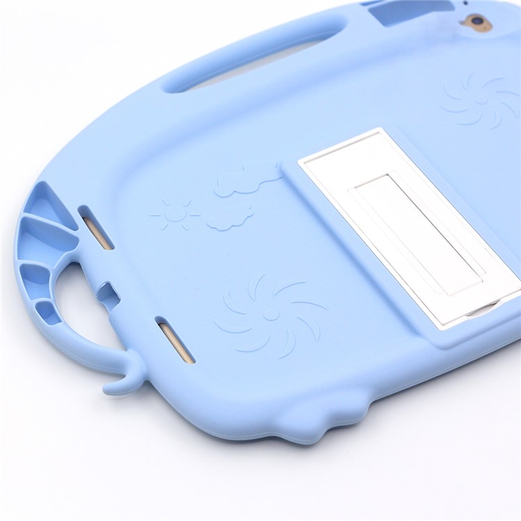 Kids Fun Cartoon Pig Silicone Tablet Casing for iPad 9.7-inch (2018) (2017)/Air (2013)/Air 2 - Baby Blue-7